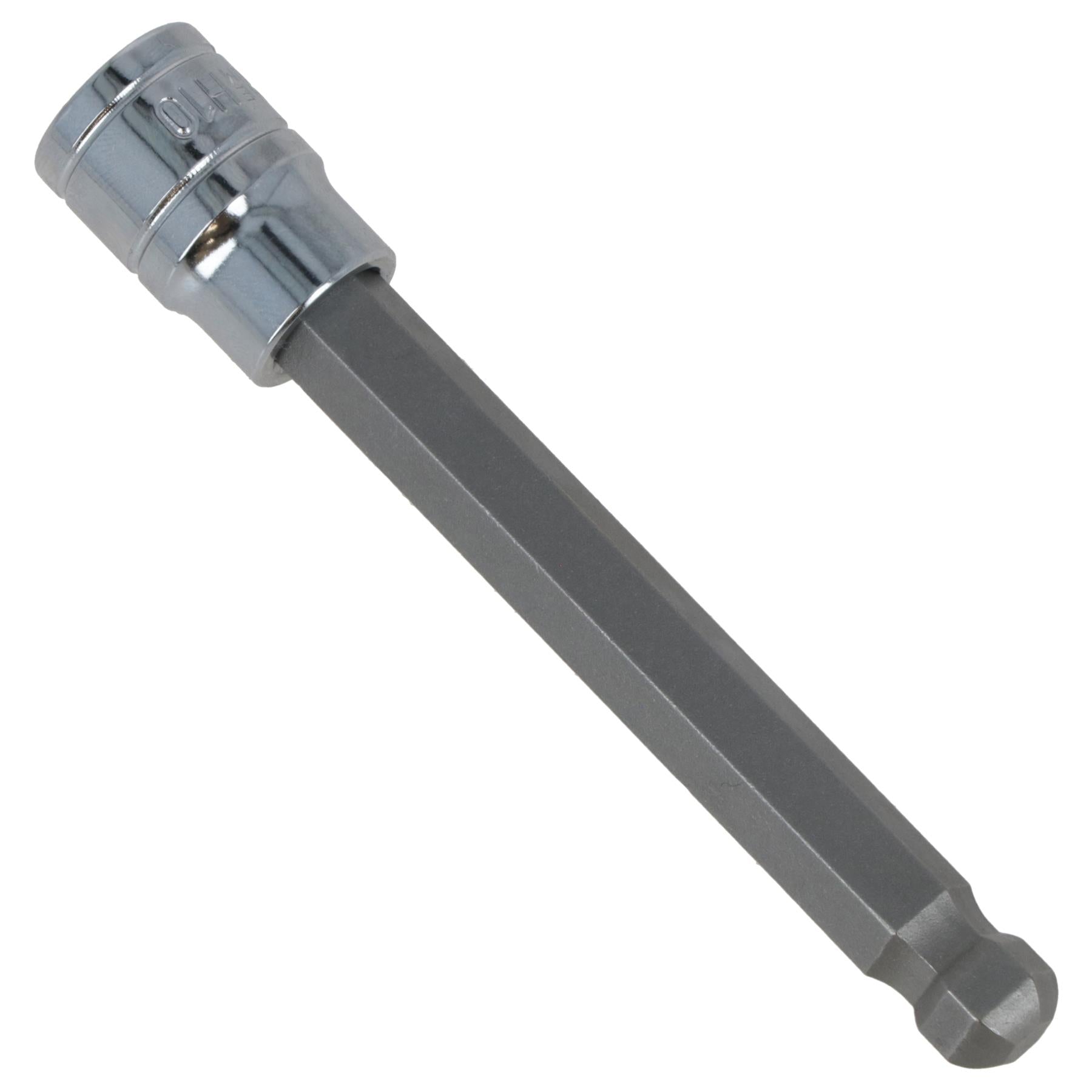 Embout de clé Allen à six pans creux à tête sphérique longue de 10 mm 3/8" CR-V de 85 mm de profondeur