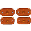 4 x Replacement Amber Orange Side Marker Light / Lamp Trailer Caravan