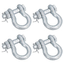 Galvanised Bow Shackle Safety Pin 1/2in (12.5mm) 2.0T to US Fed Spec