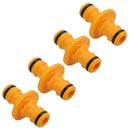2 Way Double Male Hose Pipe Water Connector Quick Release Repair Joiner