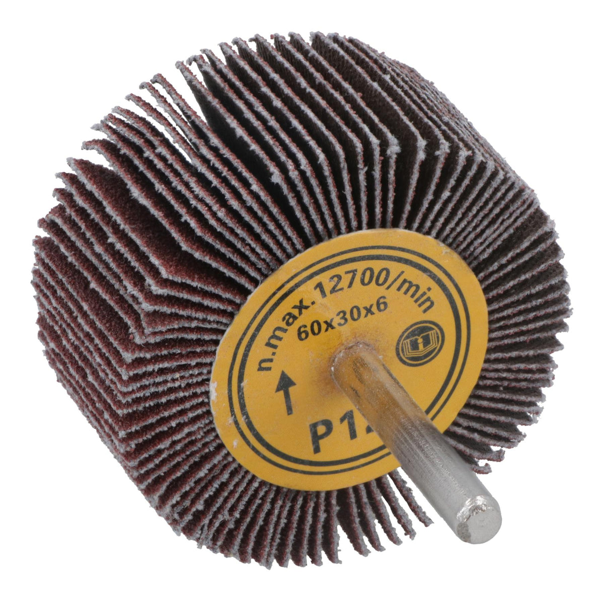 60mm 120 Grit Abrasive Flap Wheel Discs Sanding Rust Removal 6mm Shank