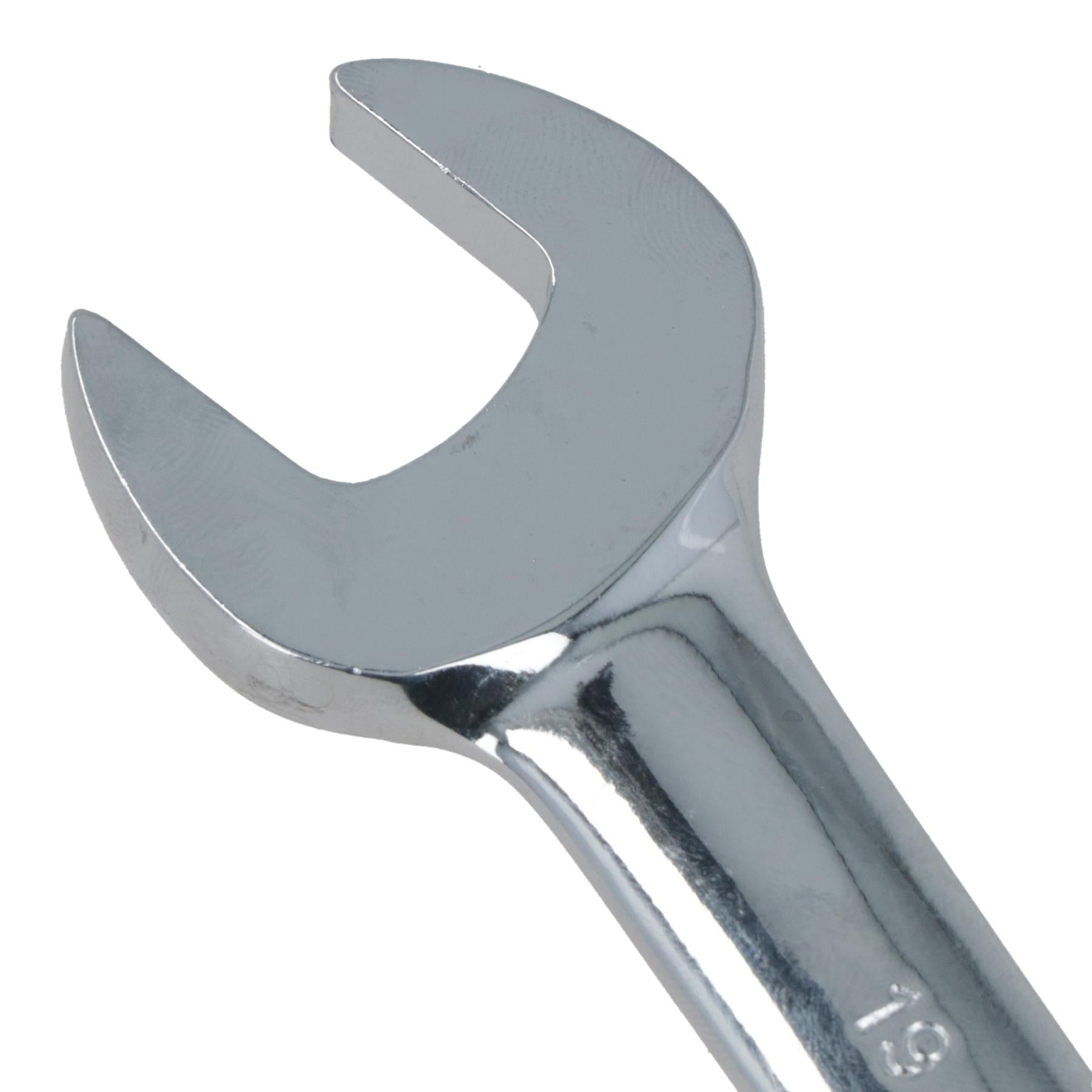 19mm metrischer Ratschen-Maulschlüssel, 72 Zähne, umkehrbar