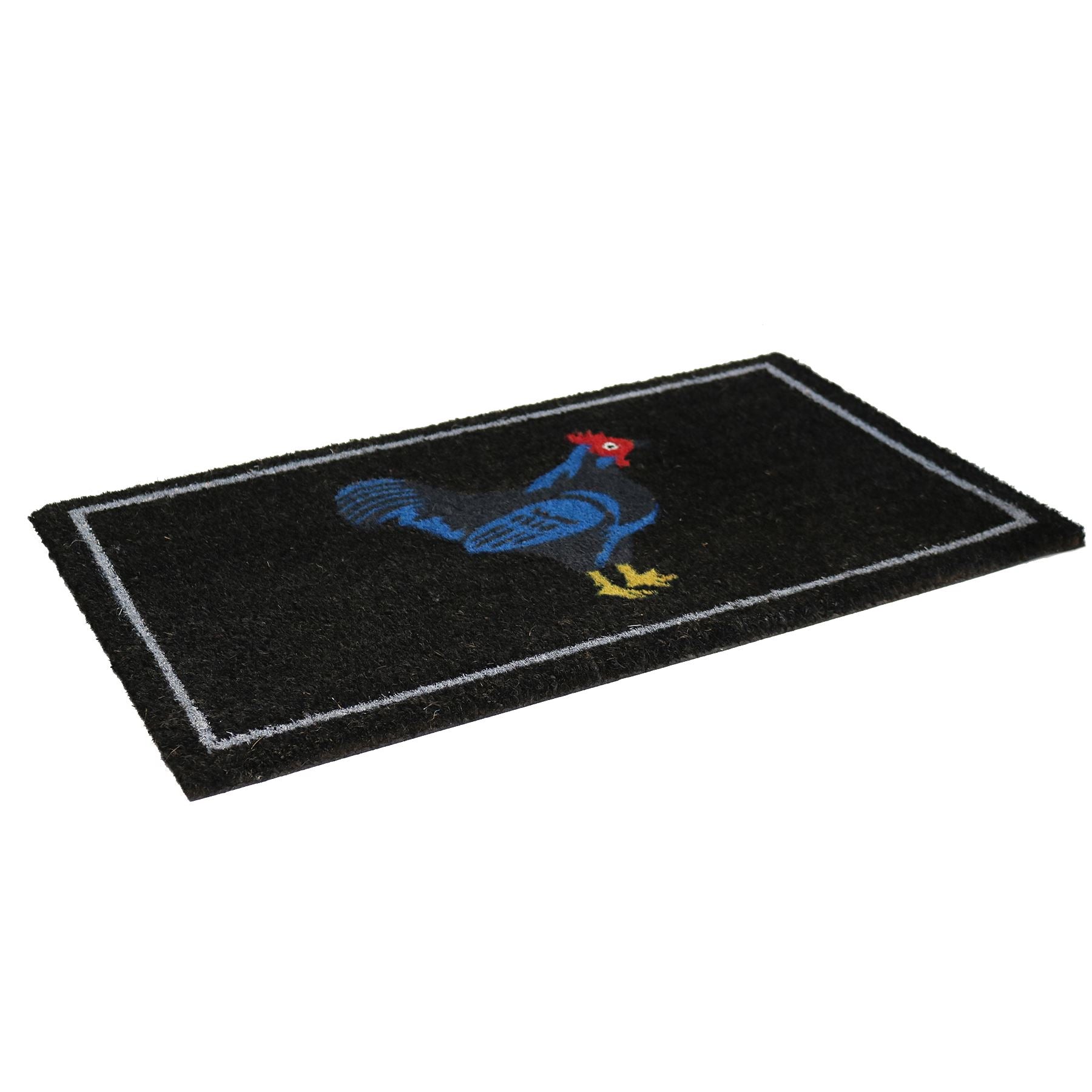 Cockerel Rooster Design Door Mat Doormats Welcome Home Chicken 45 x 75cm