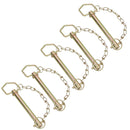 19mm (3/4in.) x 159mm Trailer Towing Hitch Pin For Tow Ball Pin Couplings 5pc