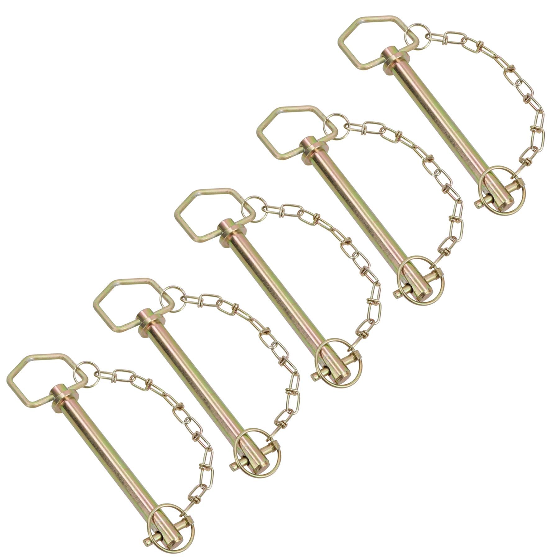 19mm (3/4in.) x 159mm Trailer Towing Hitch Pin For Tow Ball Pin Couplings 5pc