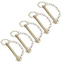 19mm (3/4in.) x 159mm Trailer Towing Hitch Pin For Tow Ball Pin Couplings 5pc