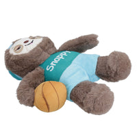 Plush Soft Sporty Sloth Snappy Dog Toy Cuddly Play Toy Gift With Squeak