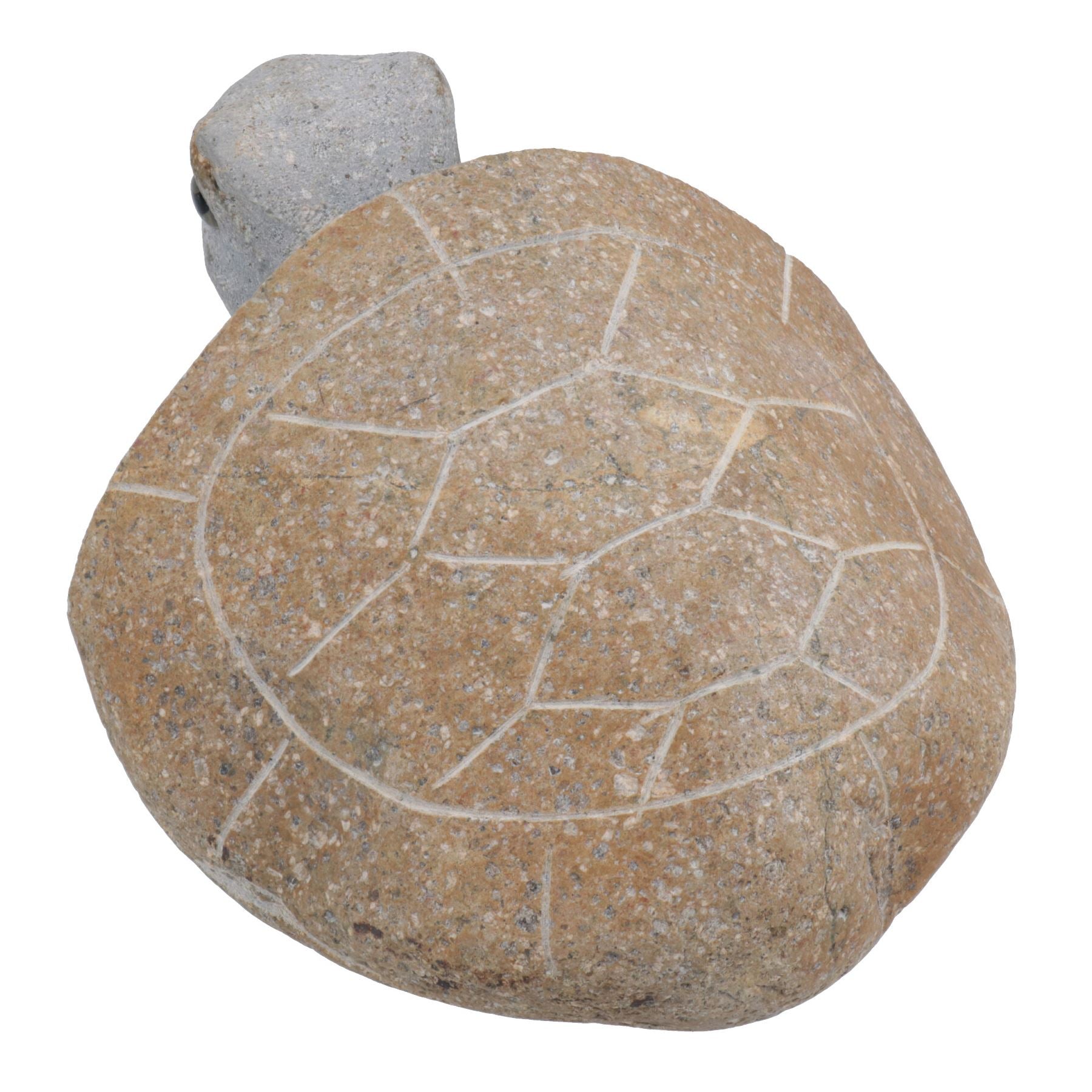 Turtle Tortoise River Rock Hand Carved Stone Decoration House Garden Yard