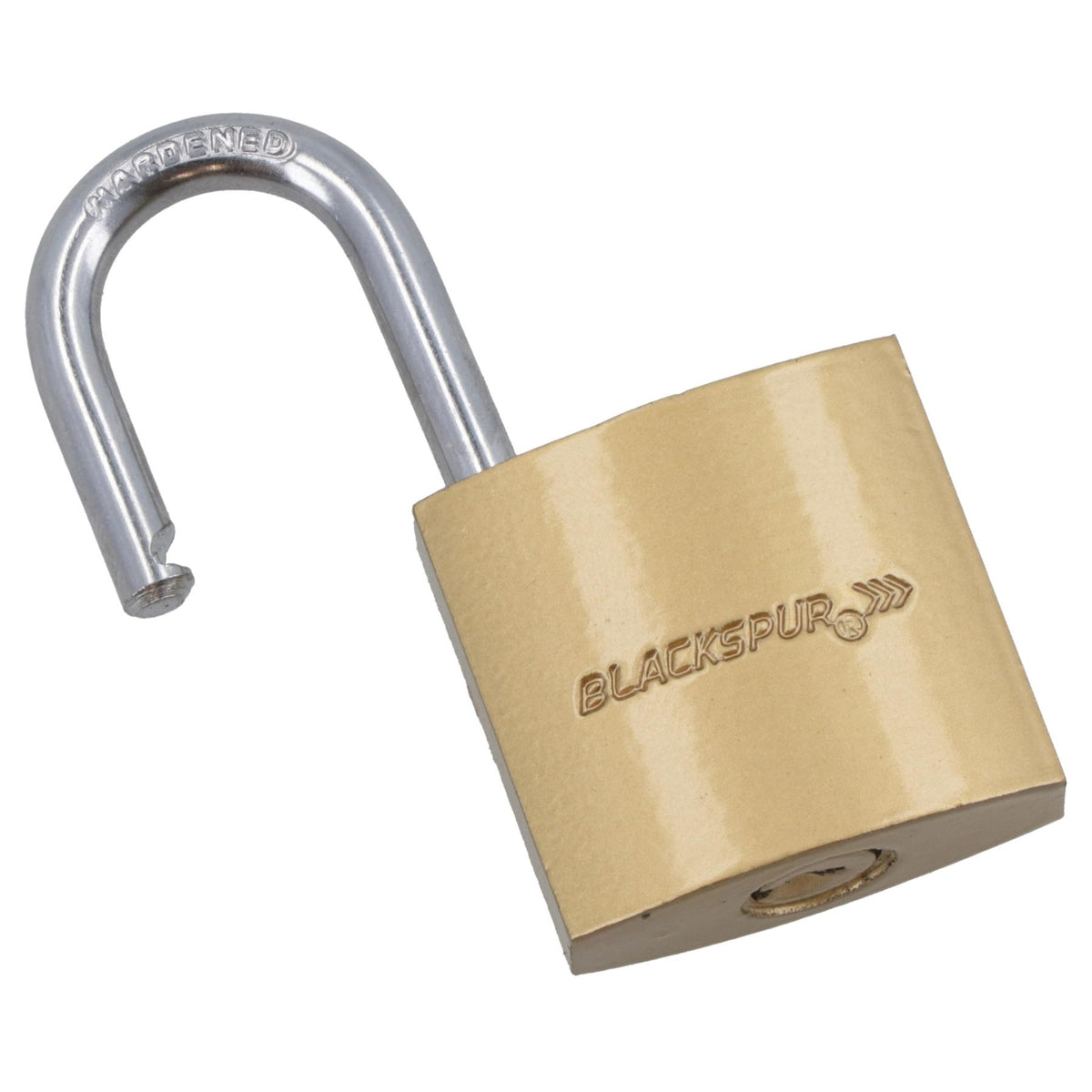 32mm Iron Padlock Security Lock Brass Finish with Hardened Steel Shackle