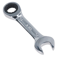 Metric MM Stubby Ratchet Combination Spanner Wrench 72 Teeth 8mm – 19mm