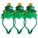 3PK Dog Humorous Novelty Festive Christmas Tree Headband Medium