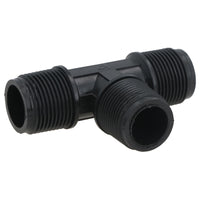 Polypropylene PP 1/2in BSP Male Threaded 90° Tee Piece Equal Tees