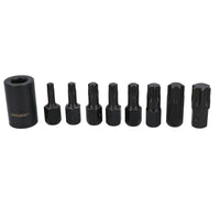 Jeu de 9 embouts à impact Torx mâles T30 – T70 à entraînement 1/2" avec support