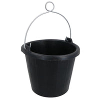 Tough Rubber Bucket Flexible Traditional Thick Rubber 7.5L with Rope Eye Boat