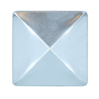 Metal Fence Post Caps for Fence Posts 75mm x 75mm Protector Cover Silver