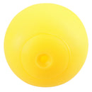 Yellow Squeaky Smiley Face Vinyl Dog Ball Play Toy Fetch Play Squeaky Chase