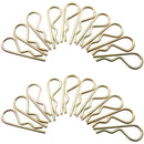 4mm R Clips Hair Pin Hitch Lynch Cotter Fasteners Zinc Plated Steel 20 Pack