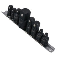 8pc Impact Socket Adaptor Adapter Step Up Down Reducer Converter On Rail