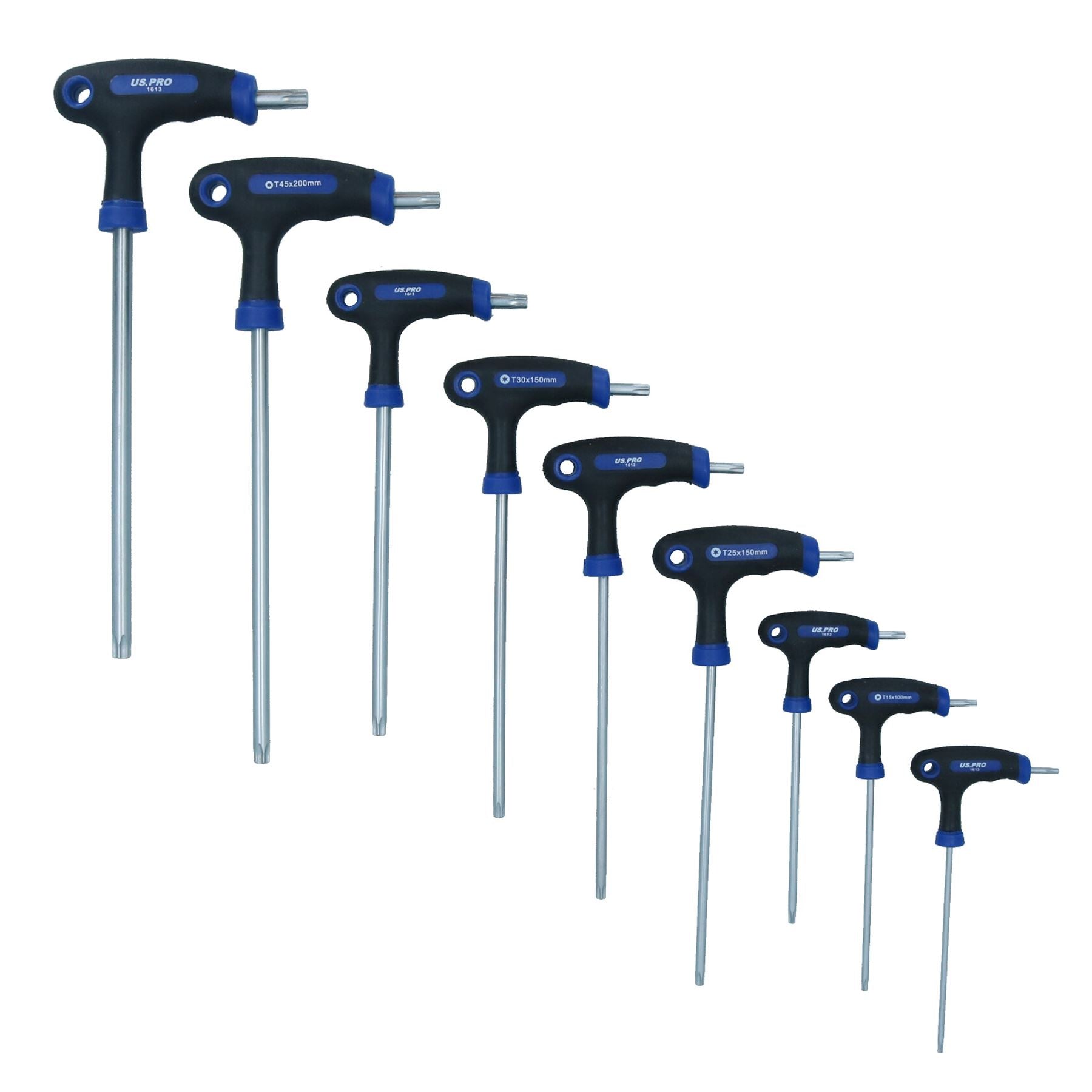 Torx Star Security Torx T-Griff-Satz TRX T10 - T50 9-tlg.