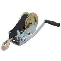 2000LB Hand Strap Winch Boat Caravan Trailer Marine Puller Hoist Gear TE826