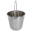 12L Stainless Steel Metal Bucket Pail Water Carrier Greenhouse Garden Plant BBQ