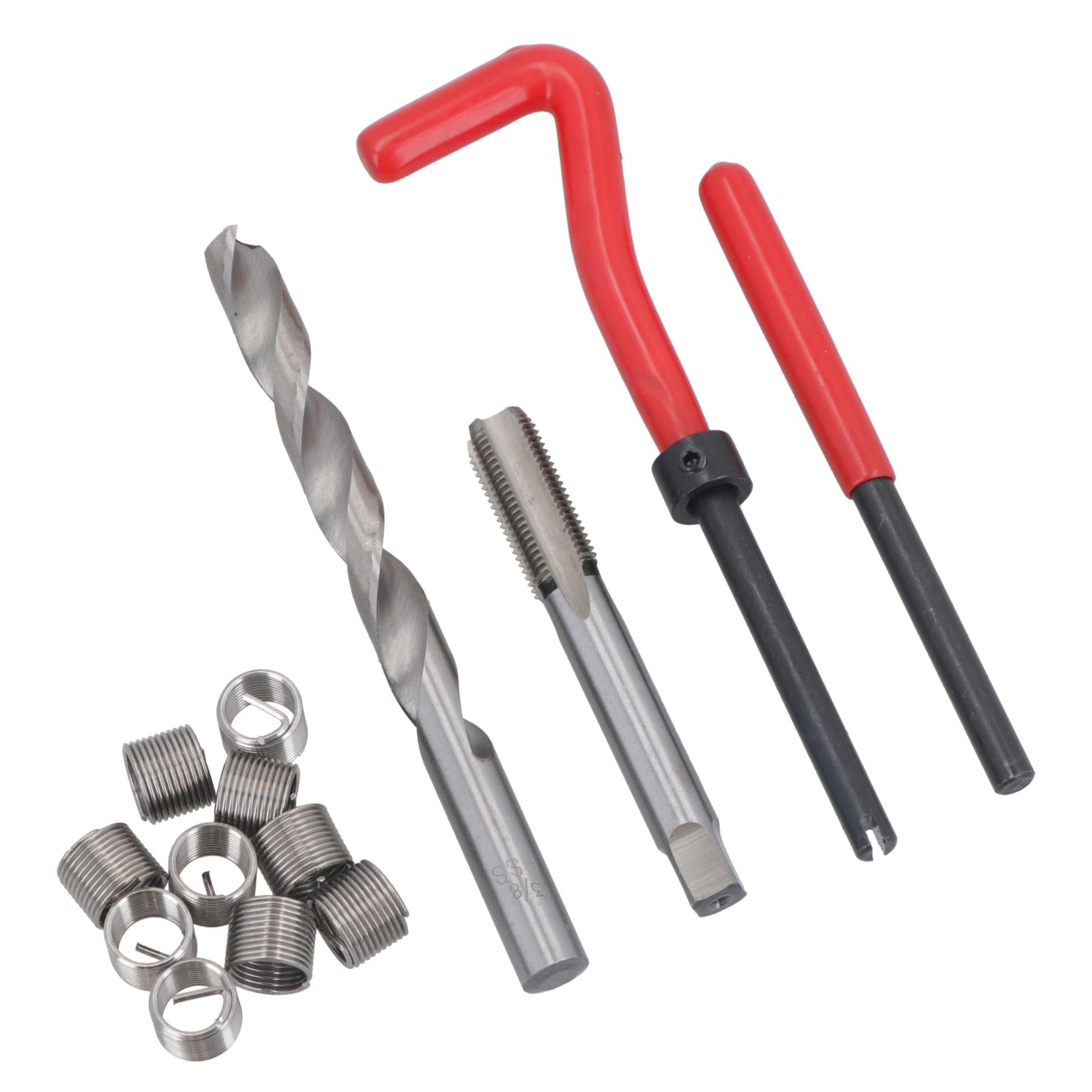 3/8” x 24 UNF Thread Repair Cutter Kit Helicoil Set for Damaged Threads 14pc