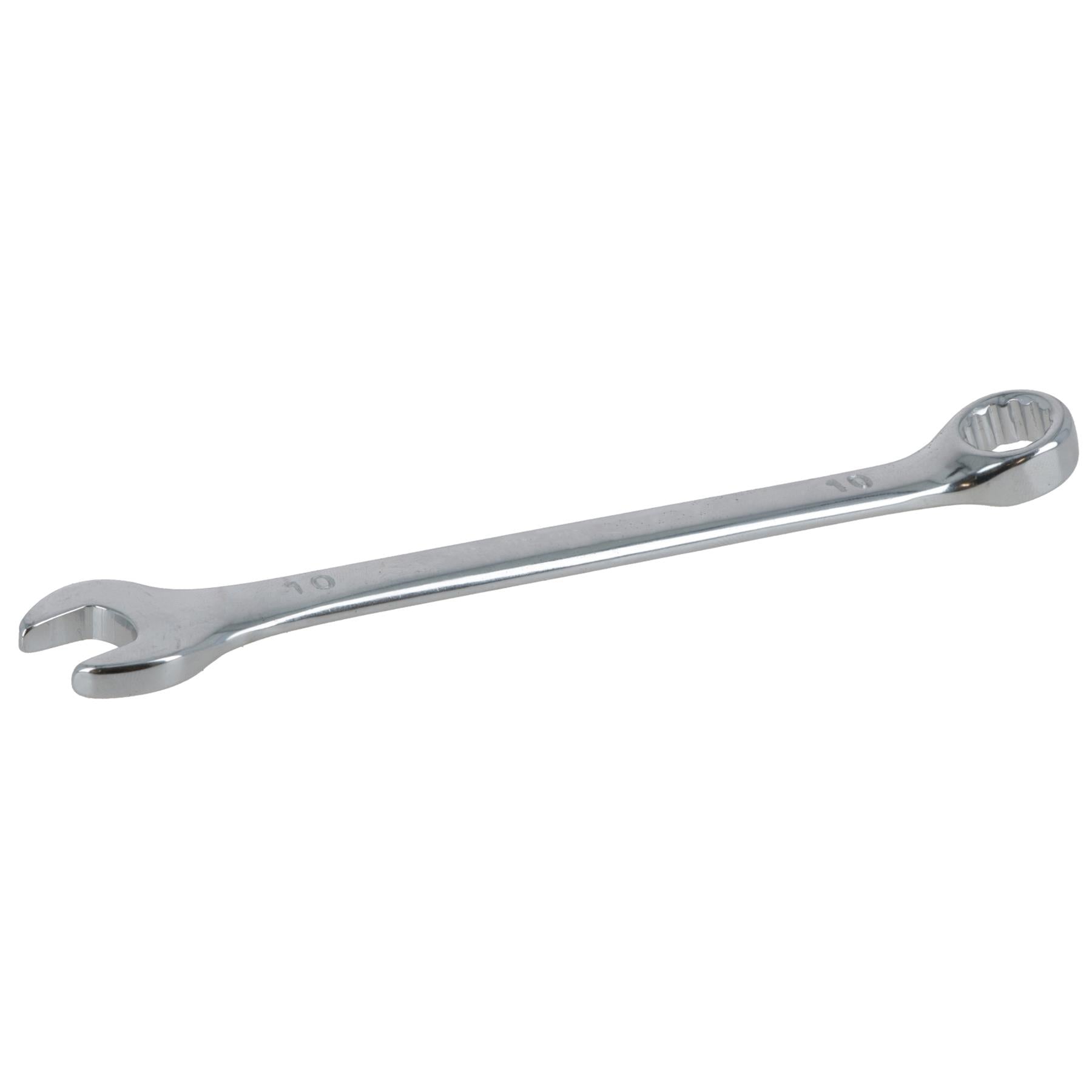 Clé mixte métrique 10 mm à anneau ouvert et à deux pans