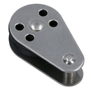 Marine Pulley Block with Fixed Pin 26mm Diameter Nylon Wheel Stainless Steel