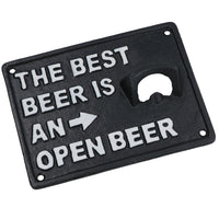 The Best Beer Bottle Opener Cast Iron Sign Gift Garage Shed Bar Man Cave Plaque