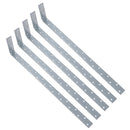 Vertical Light Duty Restraint Strap 600mm Length 100mm Bend Galvanised