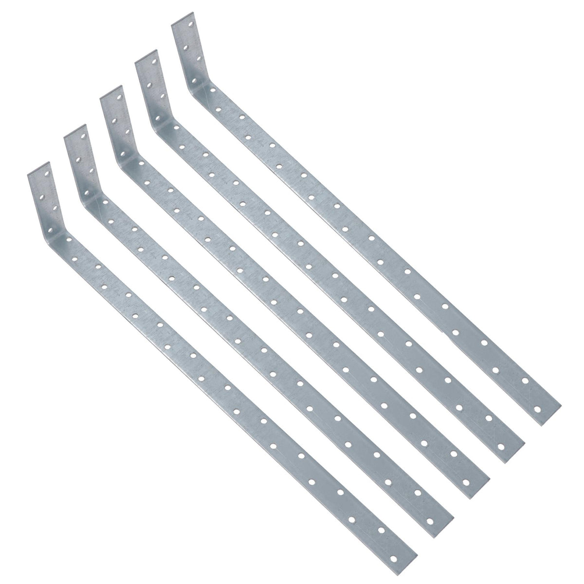 Vertical Light Duty Restraint Strap 600mm Length 100mm Bend Galvanised