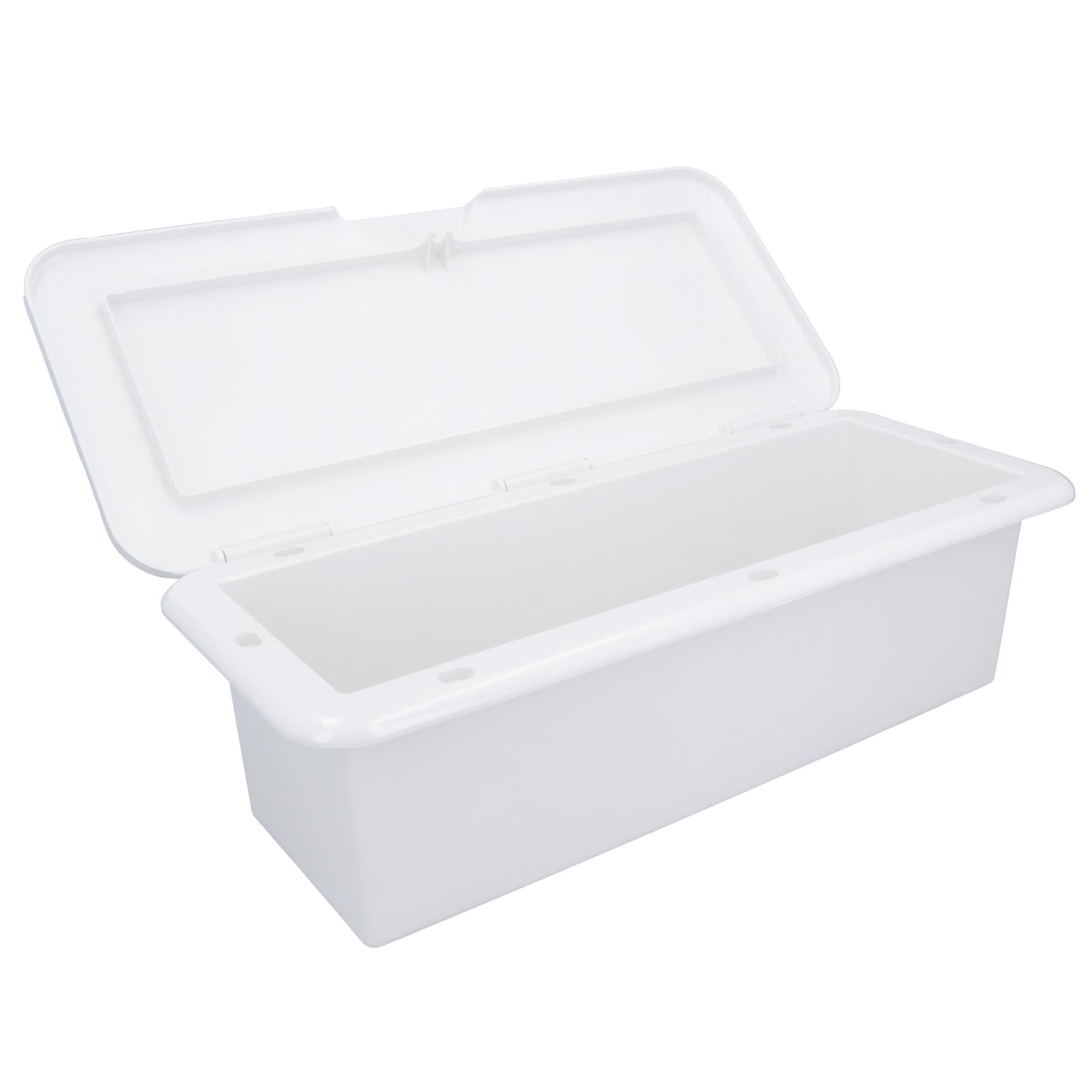 Aufklappbare Kunststoff-Aufbewahrungsbox für Decks, Schrankluke, 43 cm x 18 cm, für Boote und Wohnmobile