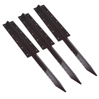 Garden Triple Sleeper Straight Support Spike Stake Powder Coated 930mm