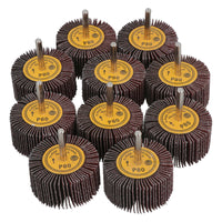 60mm 80 Grit Abrasive Flap Wheel Discs Sanding Rust Removal 6mm Shank