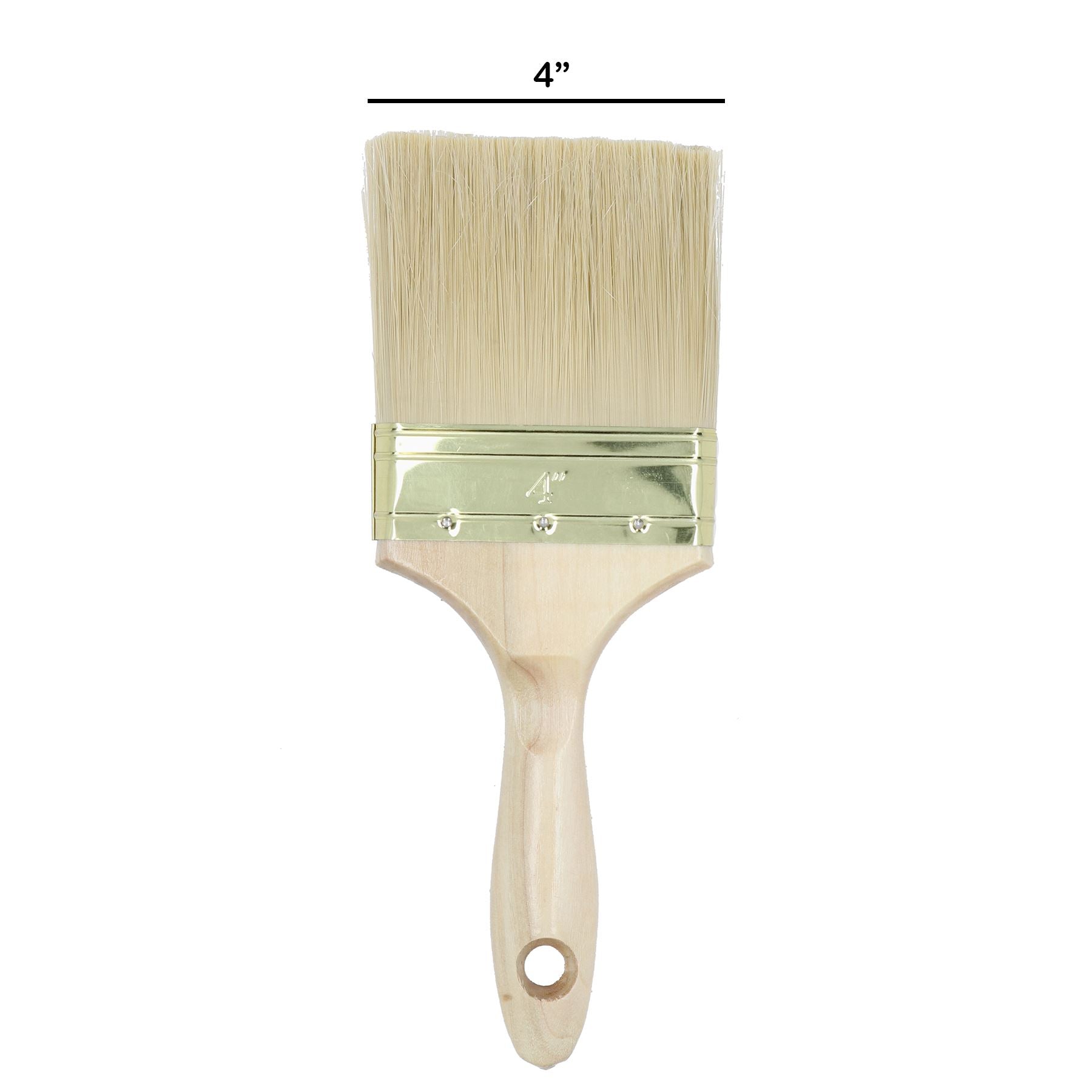 100mm Wide Nylon Paint Brush Wooden Handle for Sheds Decking Fences