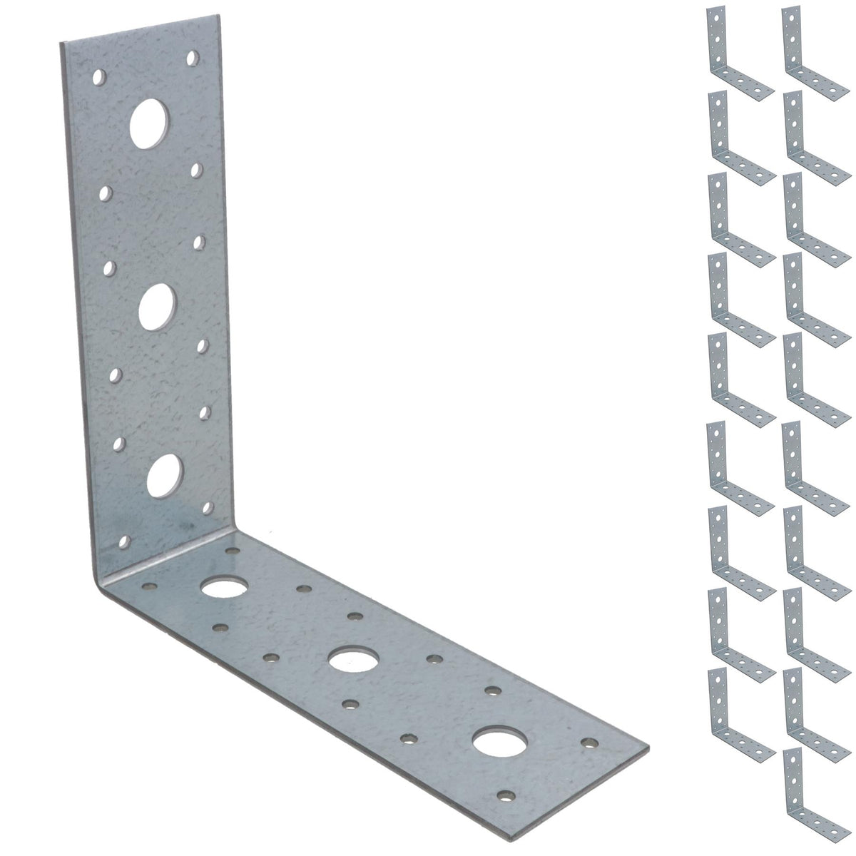 Timber Joist Angle Bracket Fastening Plate Galvanised Steel 150 x 150 x 50mm