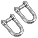 Countersunk Pin Dee Shackle 12mm Hex Socket Rigging Link Stainless Steel 316