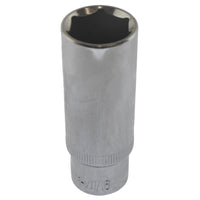 11/16" Imperial AF SAE Socket Double Deep 6 Sided Single Hex 3/8" Drive