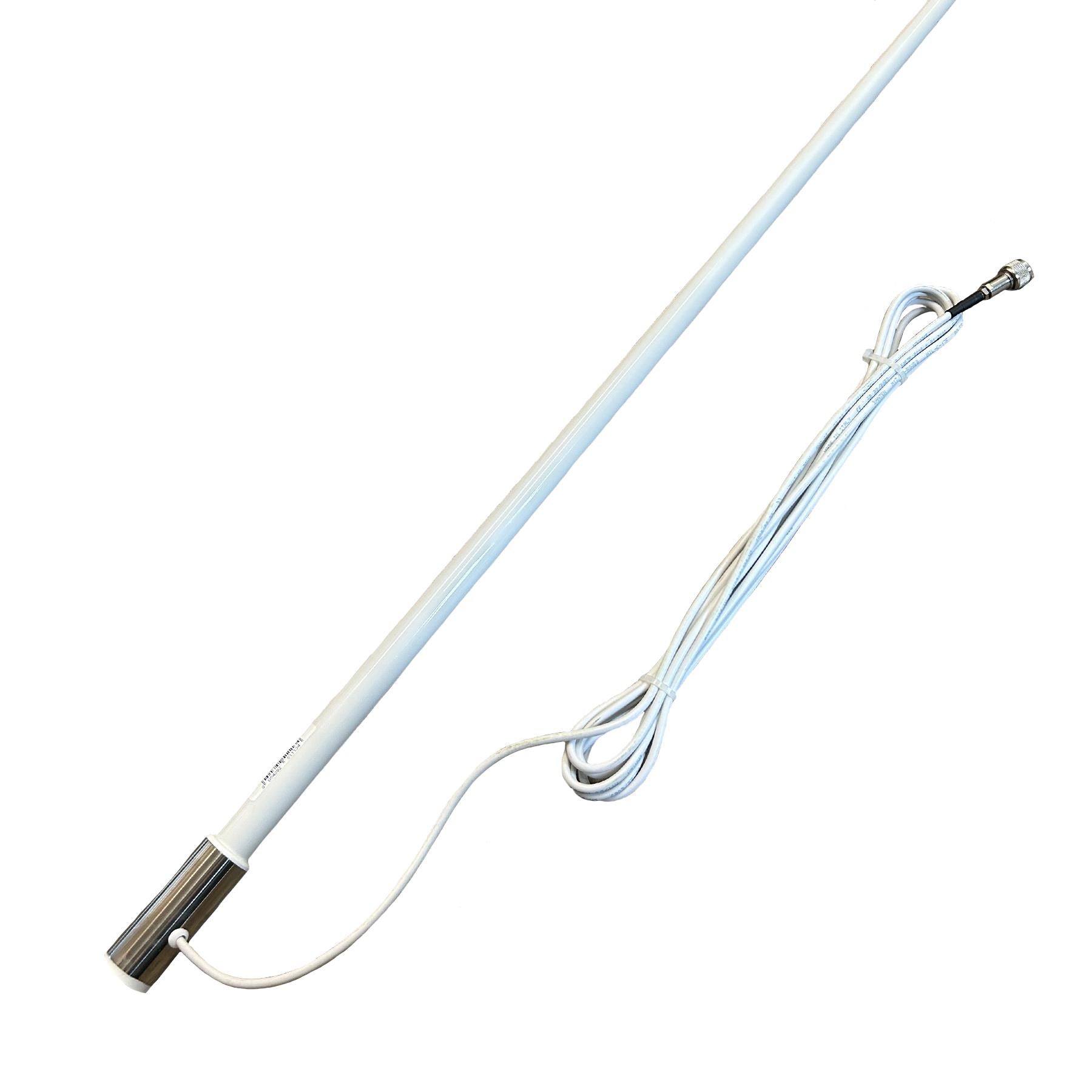 VHF Marine Radio Antenna High Power Aerial 2.4m 9dbi 5m Cable PL259 Plug