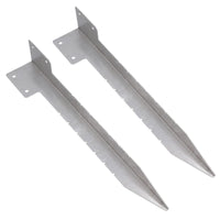 Garden Sleeper Single Corner Support Stainless Steel Stake Spike 440mm