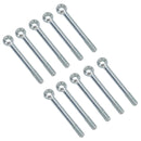 M10 100mm Eye Bolt Single Bolt Zinc Plated Threaded Rings DIN444 Catenary Wire
