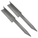 Garden Double Sleeper Corner Support Stainless Steel Stake Spike 670mm