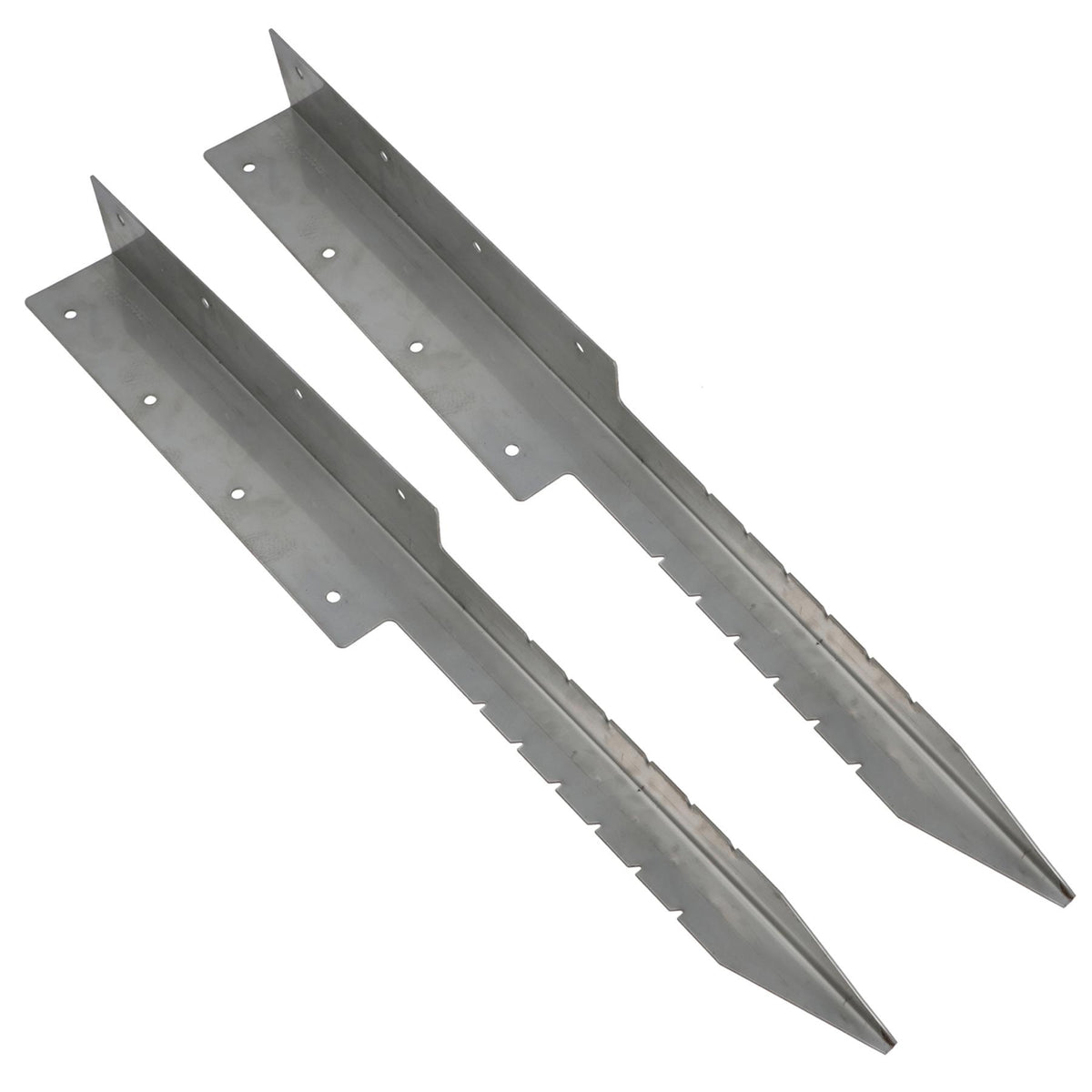 Garden Double Sleeper Corner Support Stainless Steel Stake Spike 670mm