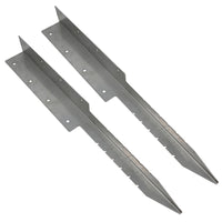 Garden Double Sleeper Corner Support Stainless Steel Stake Spike 670mm