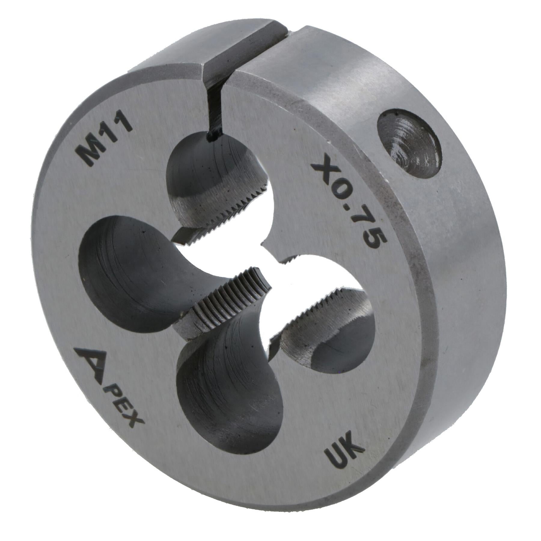 M11 x 0.75mm Metric Split Die Rethreading Thread Cutter Tungsten Steel 38mm