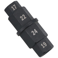 Motorrad/Fahrrad Vorderrad Spindel Adapter Werkzeug Sechskantschlüssel 17, 19, 22 und 24mm