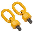 M12 x 18mm Swivel Rotating Lifting Point Eye Bolt With Ring 0.5t Capacity