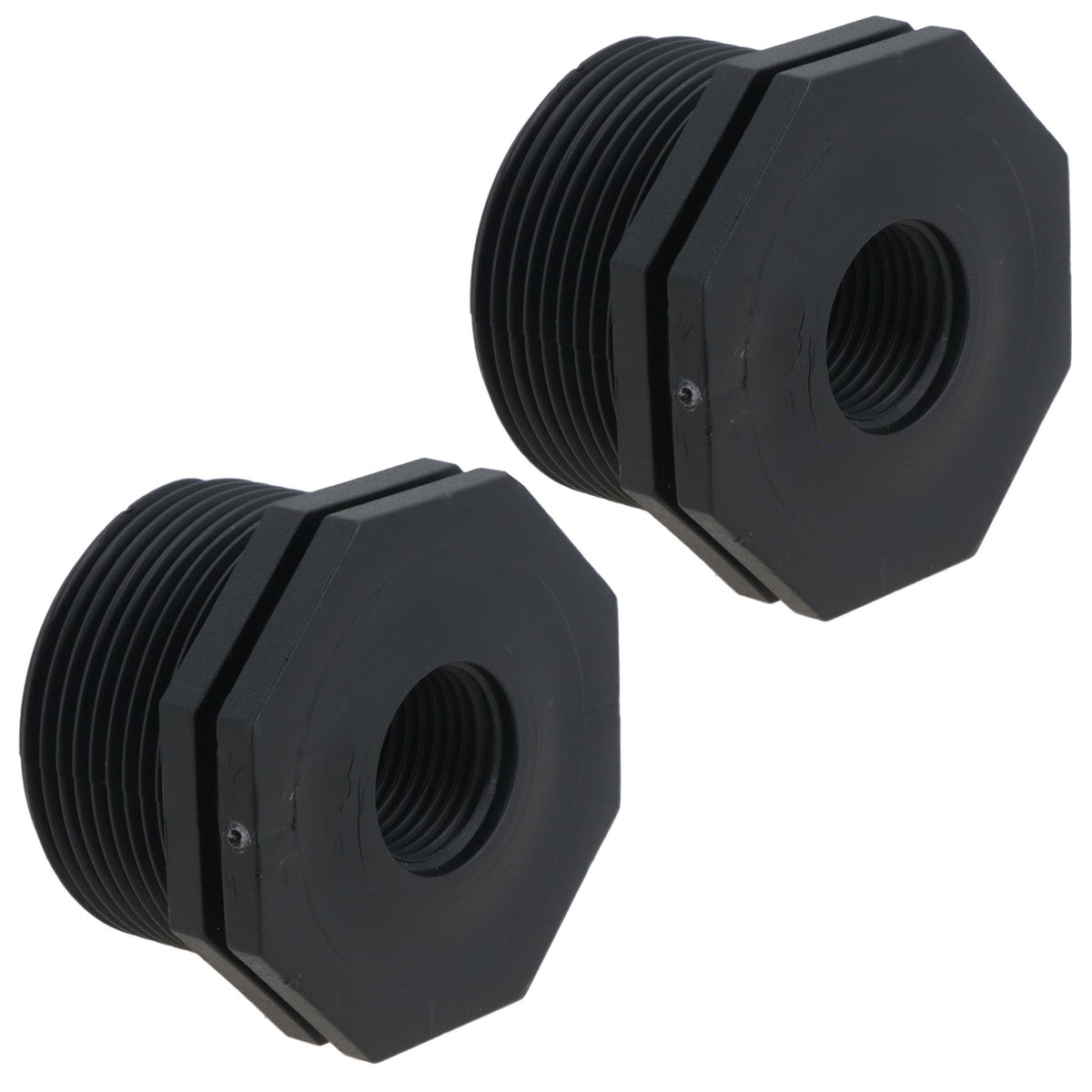Polypropylene PP 1-1/2in – 1/2in Female – Male Pipe Threaded Reducing Bush