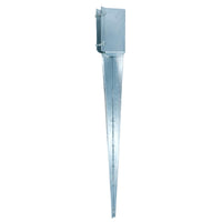 Fence Post Holder Support Drive In Spike Galvanised 75 x 75 x 750mm