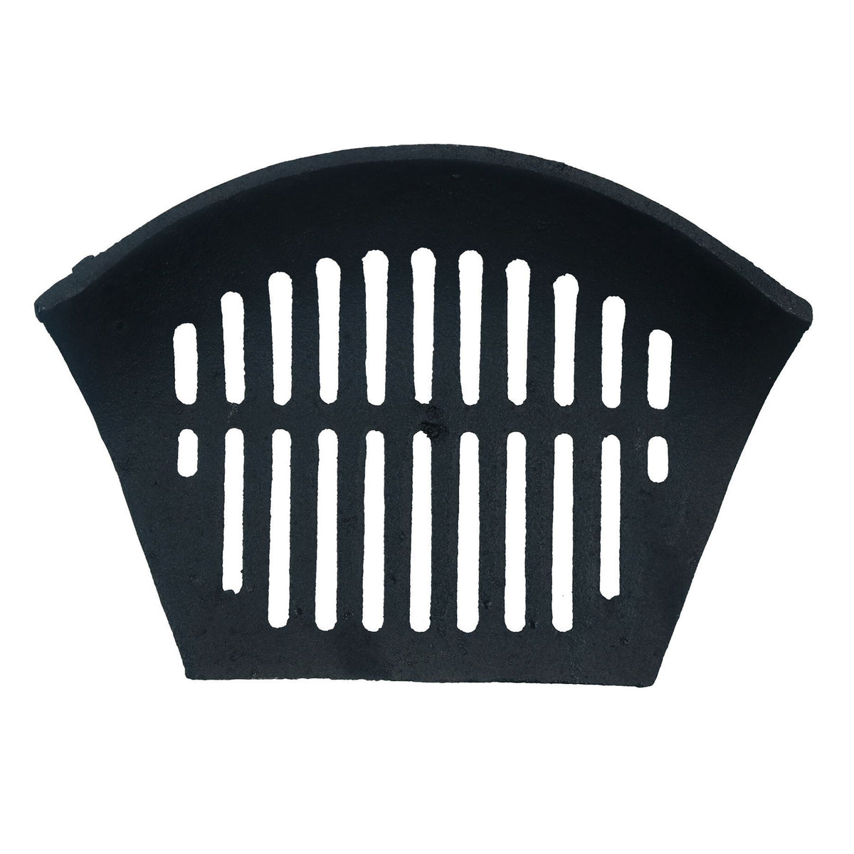 Grille de foyer de 14 po pour foyer de 16 po en fonte avec panier avant ouvert noir